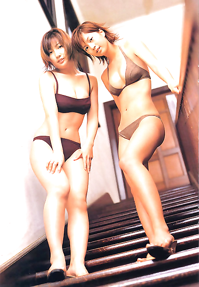 Two stacked gravure idol..